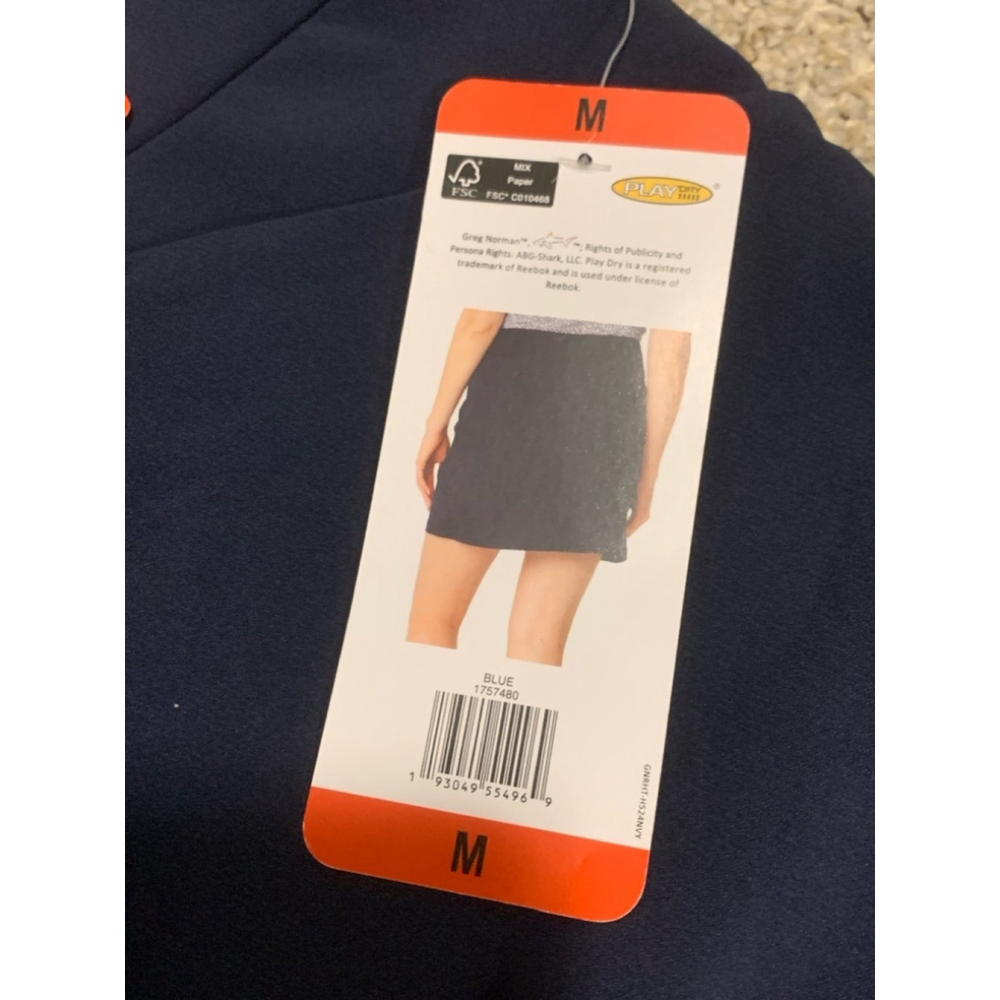 Greg Norman Golf Skirt medium Navy blue NEW with tags and mesh liner summer - Picture 16 of 17